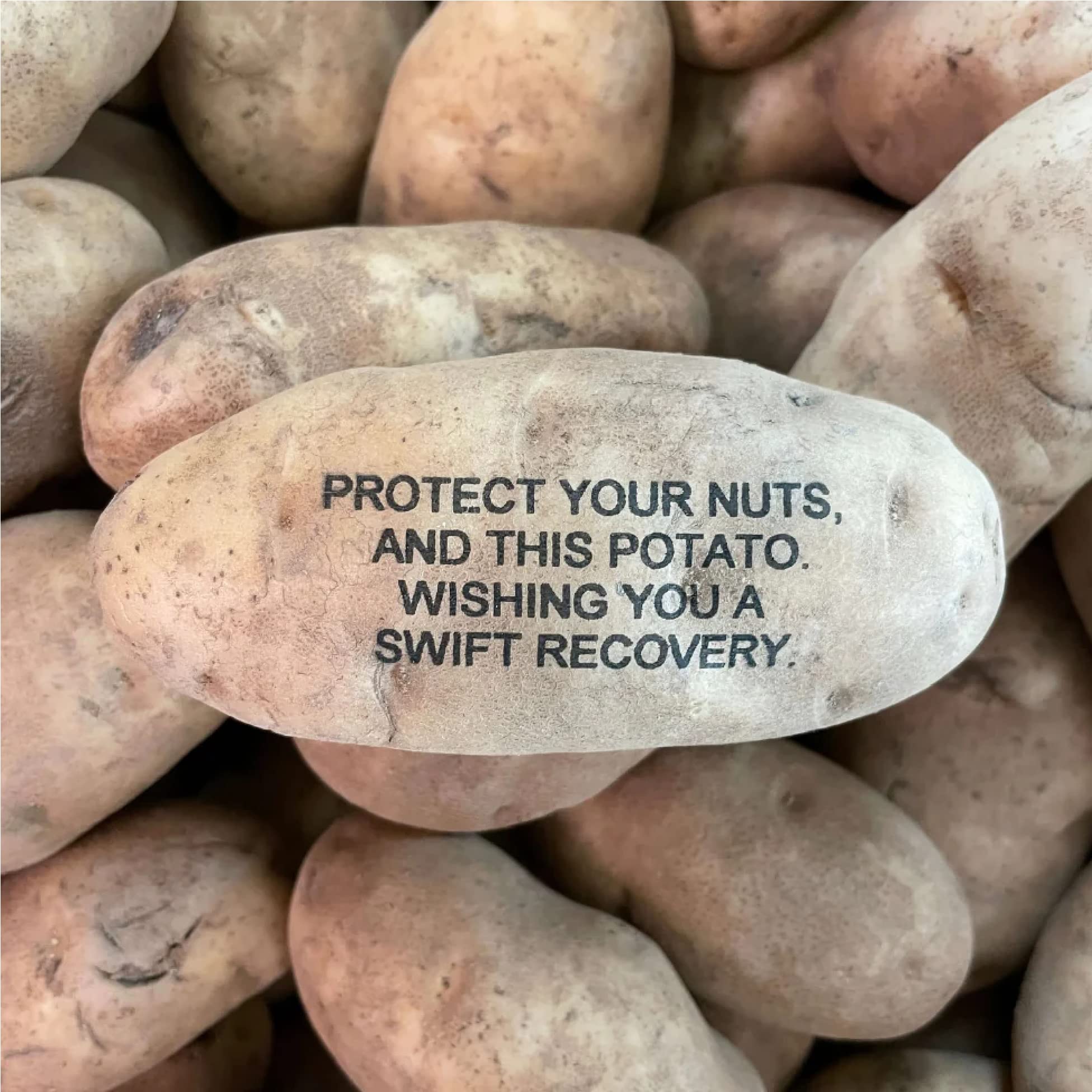 Amazon.com: Custom Message Potato - Your message on a real potato